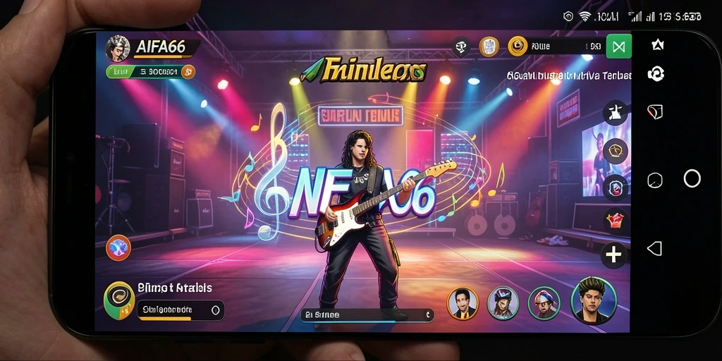 Screenshot AIFA66 menampilkan gameplay interaktif yang penuh warna.