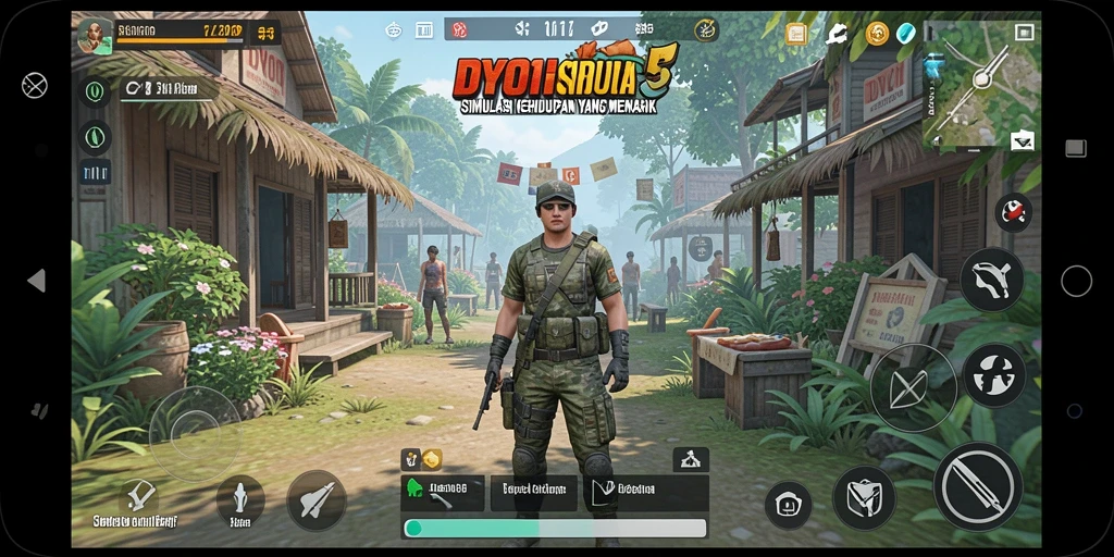 Gameplay DY01 yang menampilkan interaksi sosial dan misi menarik.