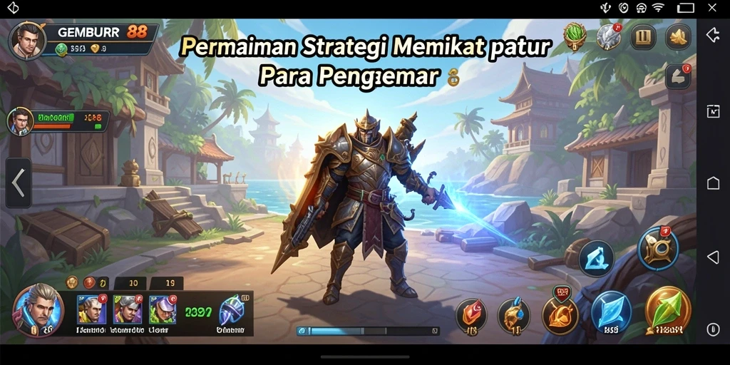 Tangkapan layar gameplay <strong>GEMBUR88</strong> yang menggambarkan aksi strategi yang mendebarkan.