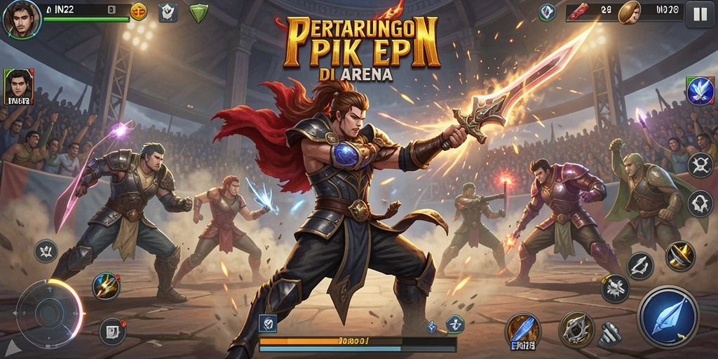 Gameplay seru dan aksi pertarungan yang mendebarkan dalam IN22.