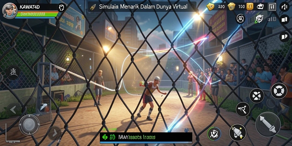 Tampilan gameplay KAWAT4D yang menakjubkan dan interaktif.