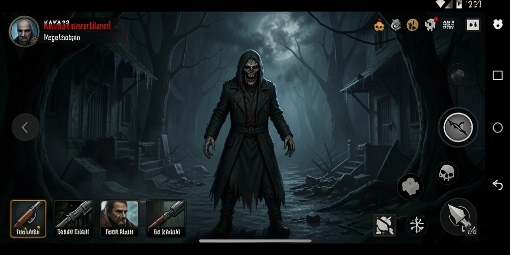 Tangkapan layar gameplay KAYA33 menunjukkan suasana menegangkan dan mencekam.
