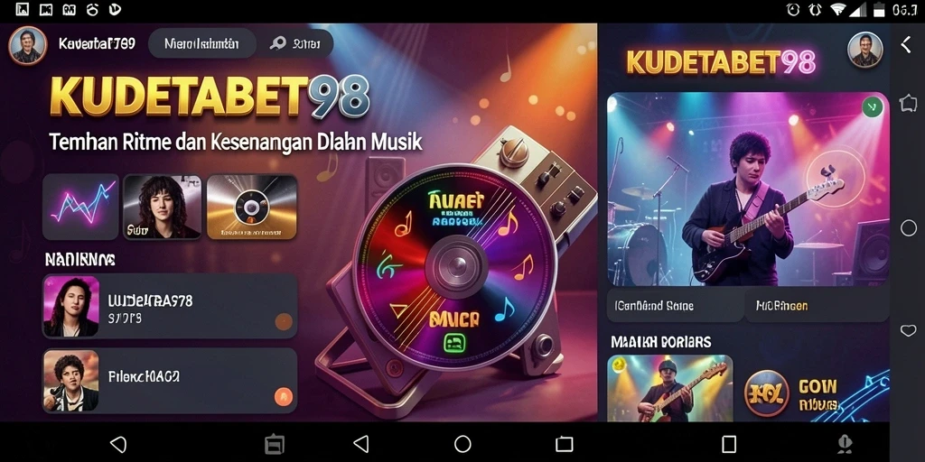 Tampilan gameplay KUDETABET98 dengan pengguna bernyanyi dalam mode tantangan.