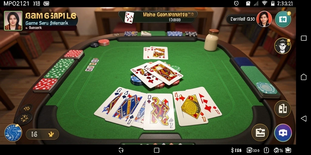 Tampilan seru gameplay Gaple di MPO2121.