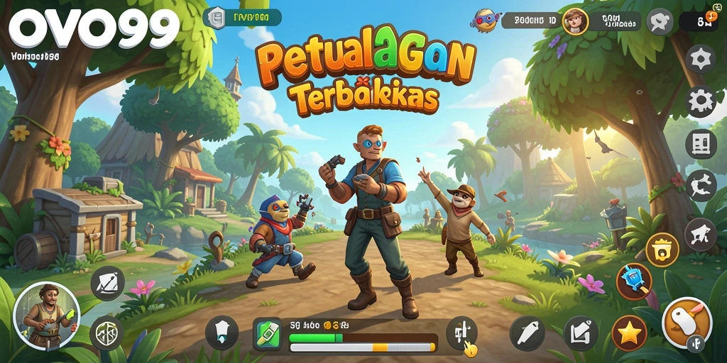 Gameplay OVO99 menampilkan eksplorasi dunia terbuka yang menakjubkan.