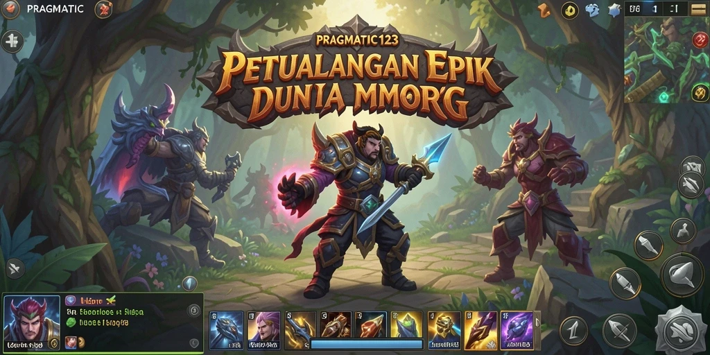 Tampilan gameplay seru dengan petualangan di dunia MMORPG